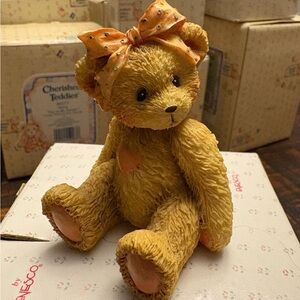 Cherished Teddies Yellow Bear Figurine- Karen